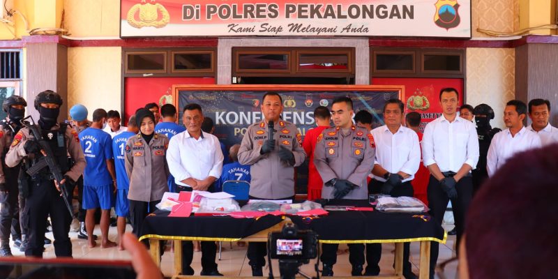 Polres Pekalongan Ungkap 9 Kasus Selama Juli 2024