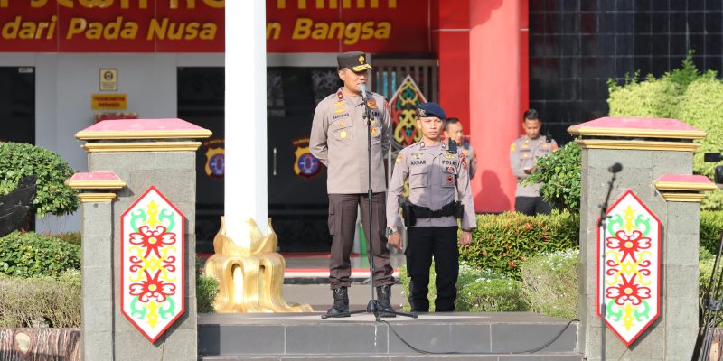 Pimpin Apel Perdana, Ini Pesan Wakapolda Kalteng Brigjen Rakhmad Setyadi Kepada Personelnya