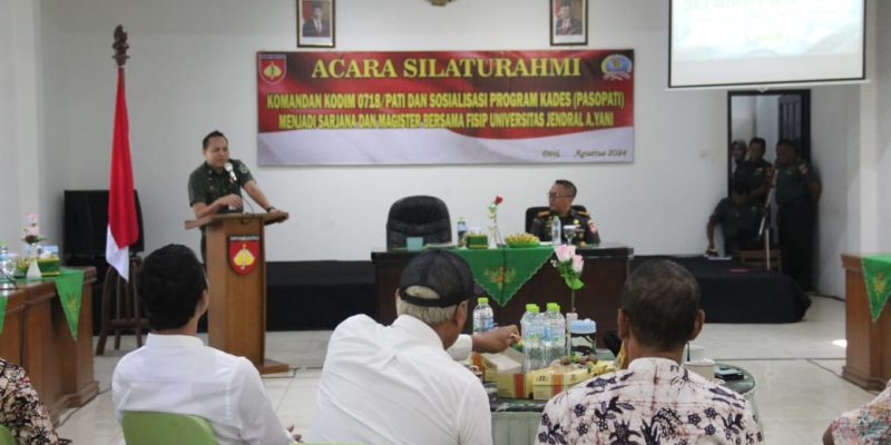 Peduli Terhadap Peningkatan SDM, Dandim Pati Mengundang Kampus UNJANI Melaksanakan Sosialisasi