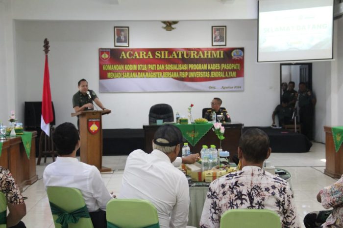 Peduli Terhadap Peningkatan SDM, Dandim Pati Mengundang Kampus UNJANI Melaksanakan Sosialisasi