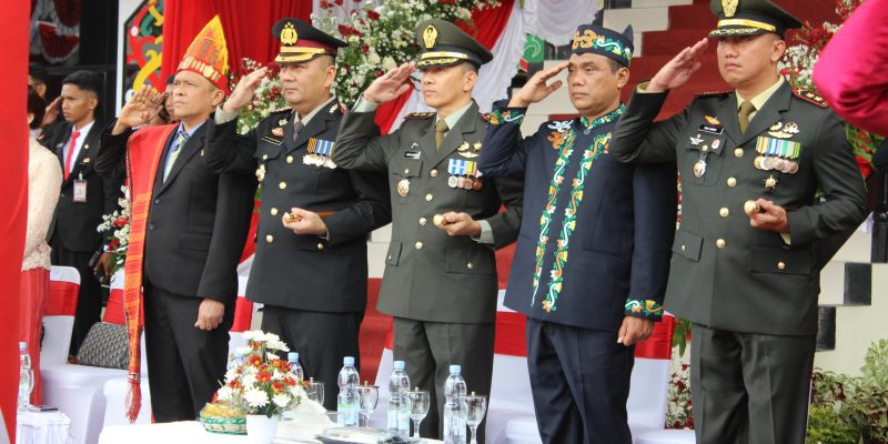 Dandim 1016/Plk  Ikuti Upacara HUT RI ke-79 Di Kantor Walikota Palangka Raya