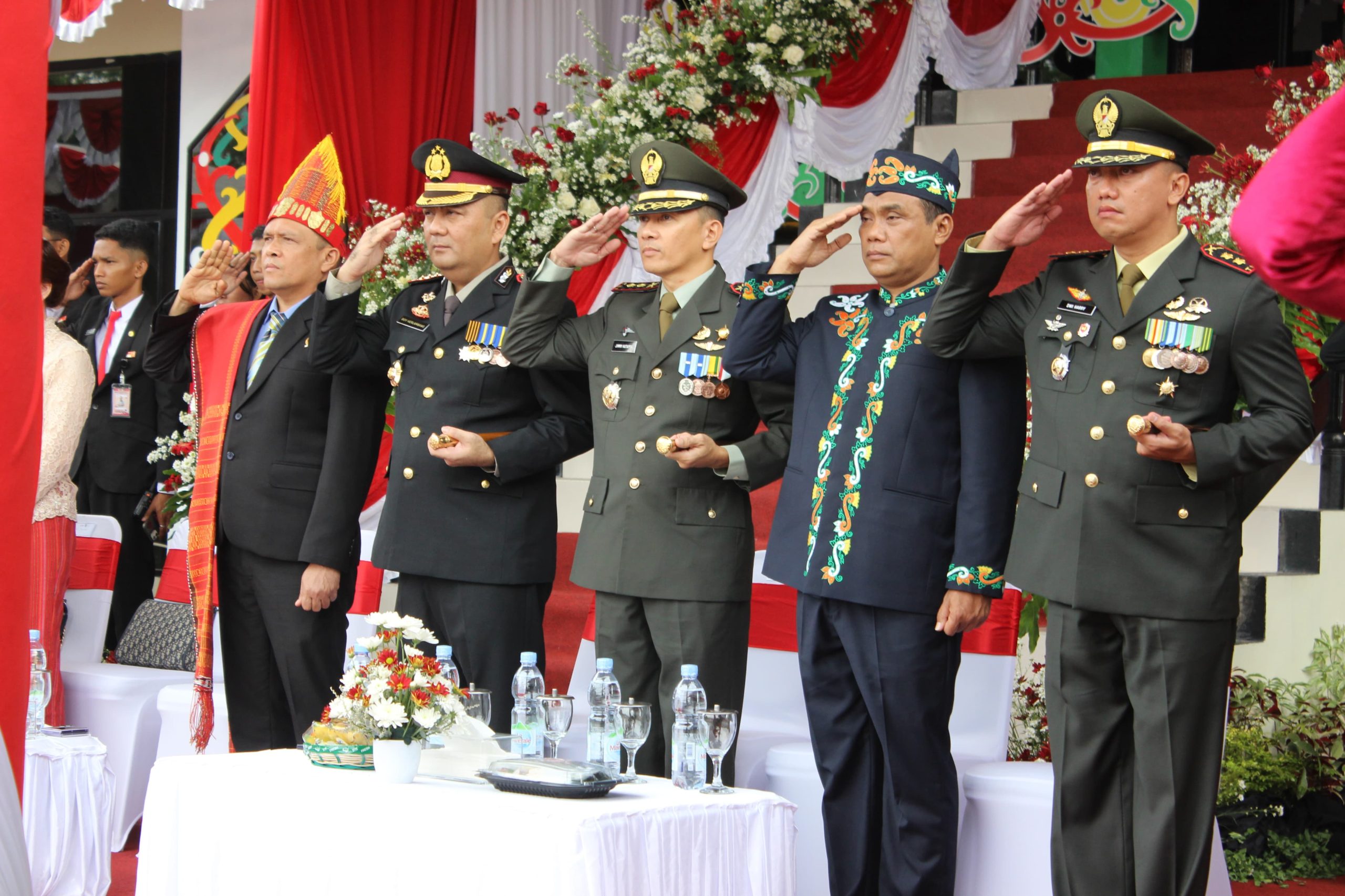 Dandim 1016/Plk  Ikuti Upacara HUT RI ke-79 Di Kantor Walikota Palangka Raya