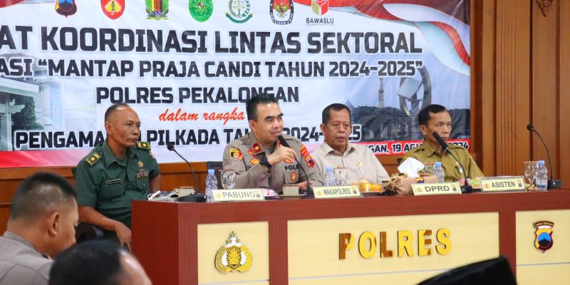 Rakor Lintas Sektoral Ops Mantap Praja Candi 2024 – 2025 Polres Pekalongan Digelar
