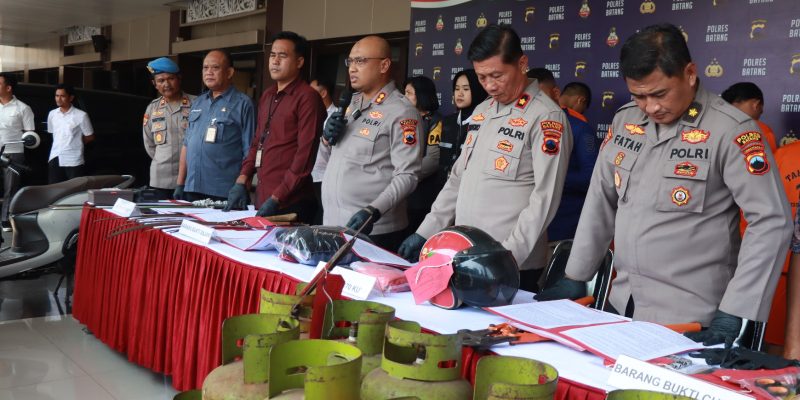 Polisi Gulung Komplotan Pencuri Tabung Gas
