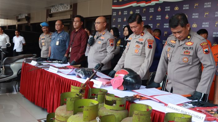 Polisi Gulung Komplotan Pencuri Tabung Gas