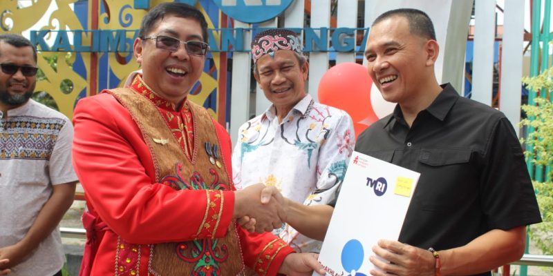 HUT Ke – 62 TVRI ,Dandim 1016/Plk  Terima Penghargaan Atas Dukungan Sinergitas Pembangunan Berkelanjutan di Kalteng