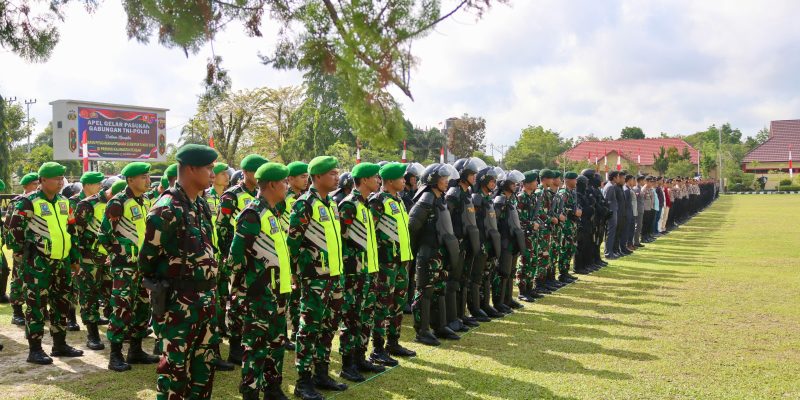 Apel Gelar Pasukan di Mapolda  TNI-Polri Siap Kawal Pilkada 2024 Aman dan Nyaman