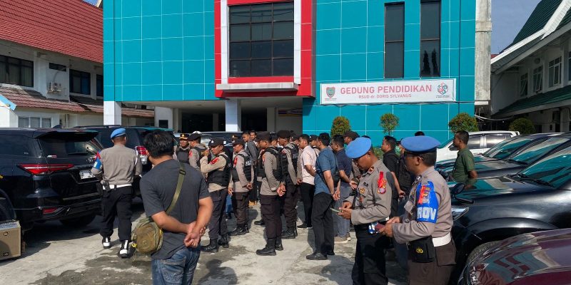 Dukung Tahapan Pilkada, Polresta Palangka Raya Gelar Apel Kesiapan Pengamanan di RSUD Doris Sylvanus