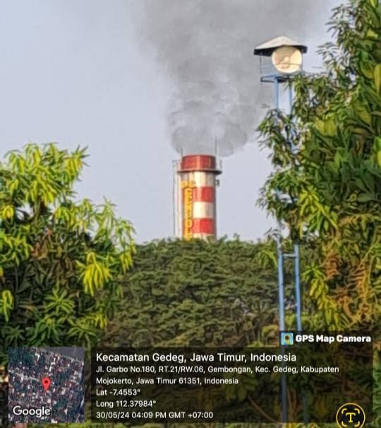 Limbah Asap Cerobong PG Gempol Kerep “Resahkan Warga Sekitar