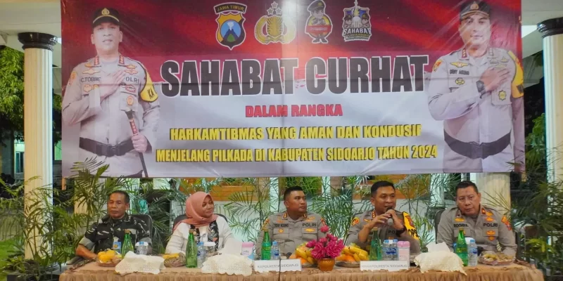 Jelang Pilkada, Polresta Sidoarjo Gencarkan Program Sahabat Curhat