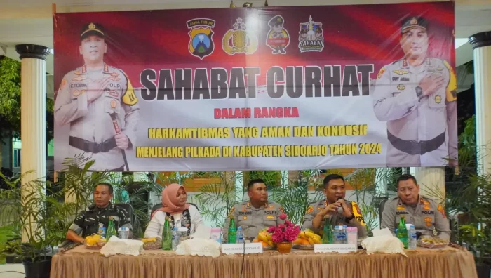 Jelang Pilkada, Polresta Sidoarjo Gencarkan Program Sahabat Curhat