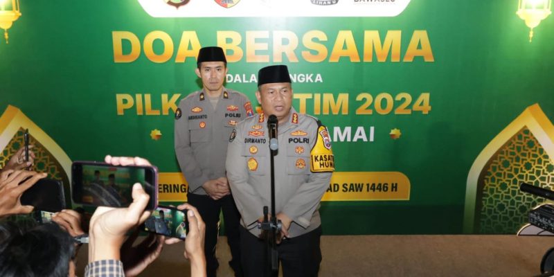 Cooling System Polda Jatim Gelar Peringatan Maulid Nabi dan Doa Bersama Untuk Pilkada Jatim Damai