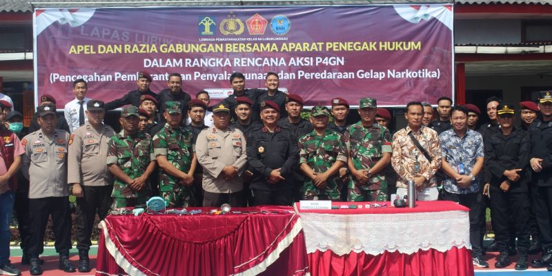 Laksanakan Rencana Aksi P4GN, Lapas Lubuk Linggau Gandeng Aparat Penegak Hukum Terkait
