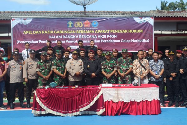 Laksanakan Rencana Aksi P4GN, Lapas Lubuk Linggau Gandeng Aparat Penegak Hukum Terkait