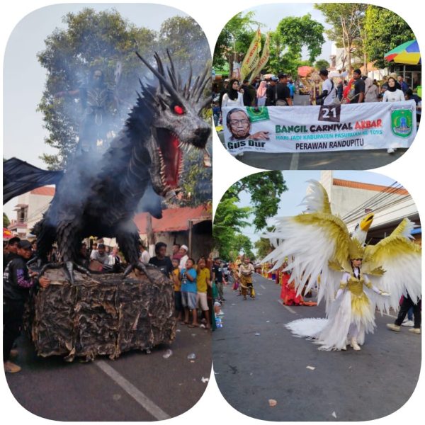 Dalam Rangka Hari Jadi Kab. Pasuruan, Berikade Gus Dur Mengadakan Carnaval