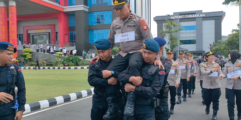 Polda Sumsel Menggelar Gladi Kotor Upacara Farewell Parade