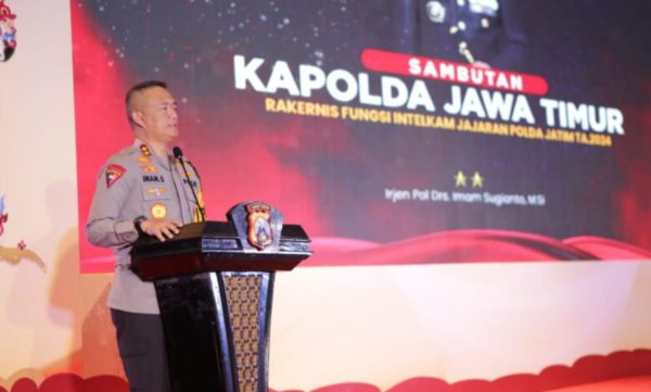 Kapolda Jatim Membuka Rakernis Ditintelkam, Jelang Pilkada Serentak