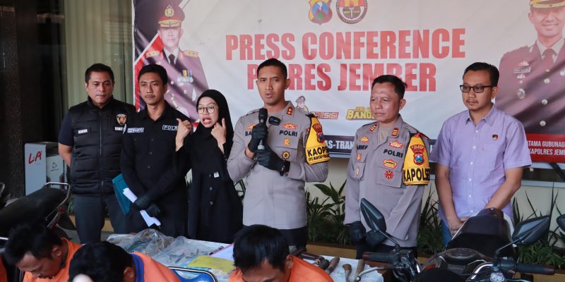 Polres Jember Amankan Tersangka Begal Payudara yang Resahkan Warga