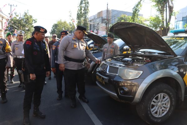 Polres Pamekasan Kembali Cek Ranmor Dinas Pastikan Siap untuk Pengamanan Pilkada 2024
