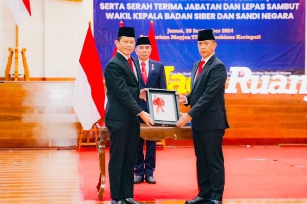 Dilantik Hinsa Siburian, Irjen A Rachmad Wibowo Sik Resmi Memangku Jabatan Wakil Kepala BSSN RI