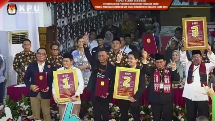 KPU DKI Jakarta Gelar Rapat Pleno Untuk Tetapkan Pasangan Cagub dan Cawagub
