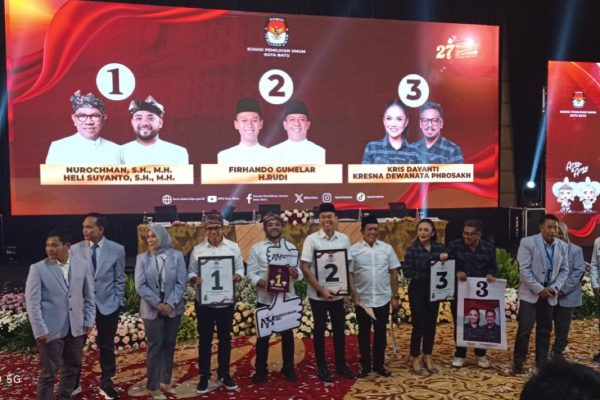 Gumelar-Rudi Dapat Nomor Urut 2 di Pilkada Batu, Begini Maknanya