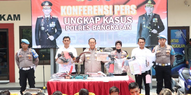 Sepanjang September 2024, Polres Bangkalan Berhasil Ungkap 16 Kasus Tindak Kejahatan