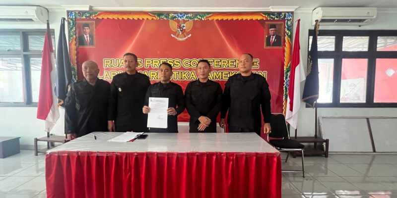 Lapas Narkotika Kelas IIA Pamekasan Kanwil Kemenkumham Jatim Gelar Konferensi Pers