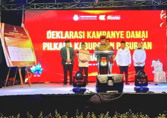 KPU Kabupaten Pasuruan Gelar Deklarasi Kampanye Damai 2024