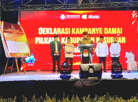 KPU Kabupaten Pasuruan Gelar Deklarasi Kampanye Damai 2024