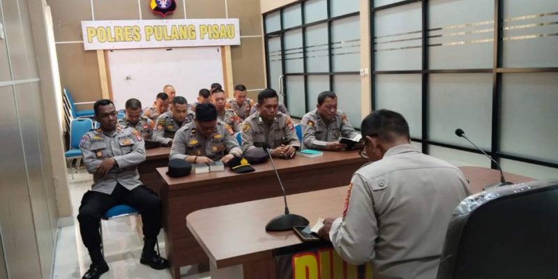 Bentuk Karakter Anggota Polri Yang Humanis, Polres Pulang Pisau Rutin Laksanakan Binrohtal