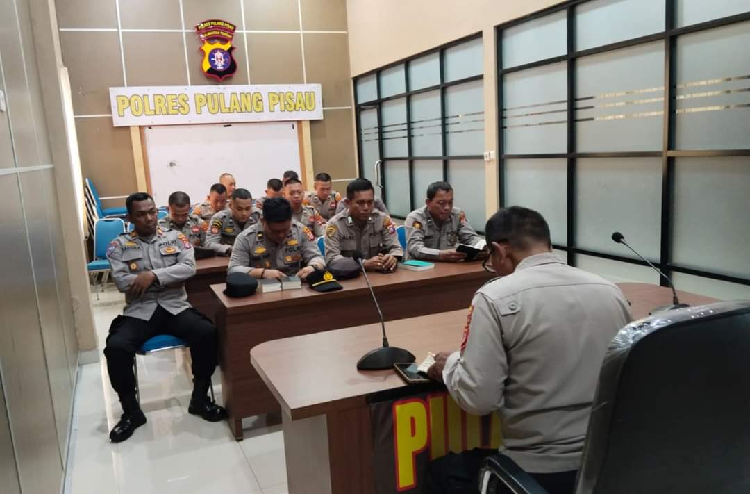 Bentuk Karakter Anggota Polri Yang Humanis, Polres Pulang Pisau Rutin Laksanakan Binrohtal