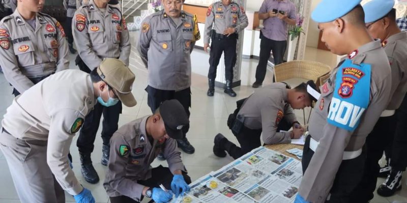 Pastikan Bersih dan Bebas Narkotika, Polresta Palangka Raya Gelar Tes Urine bagi Personel