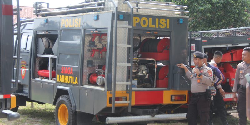 Ditsamapta Polda Kalteng Gelar Latihan Penanggulangan Karhutla
