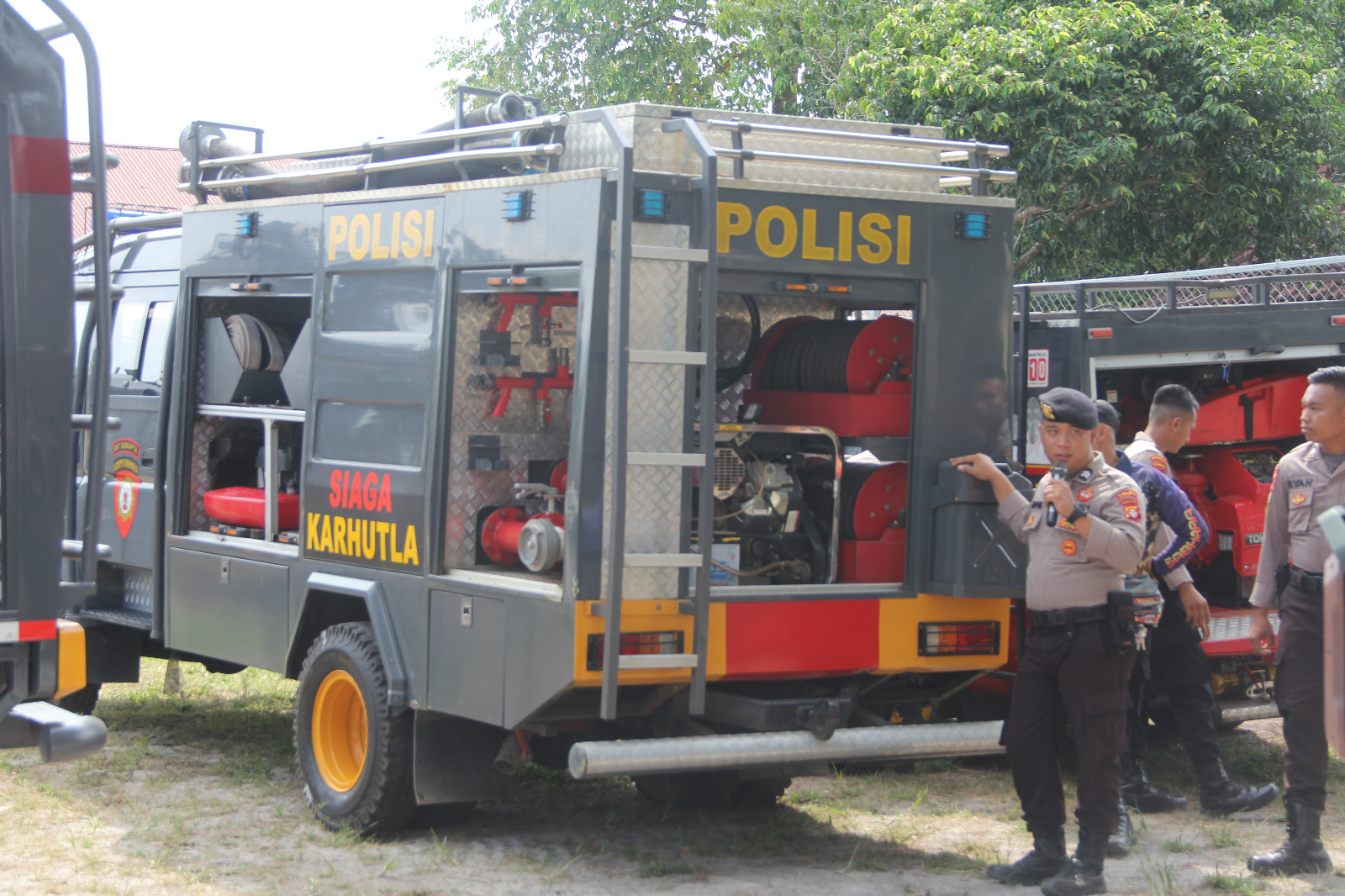 Ditsamapta Polda Kalteng Gelar Latihan Penanggulangan Karhutla