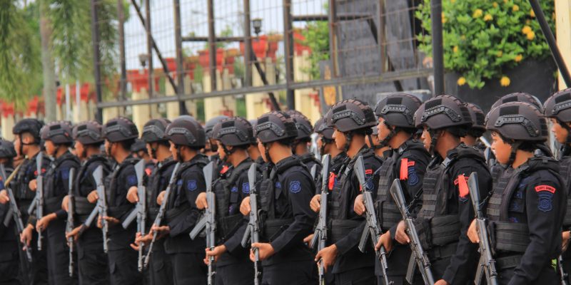 Satbrimob Polda Kalteng Gelar Apel Satuan Kesiagaan Personel dan Peralatan