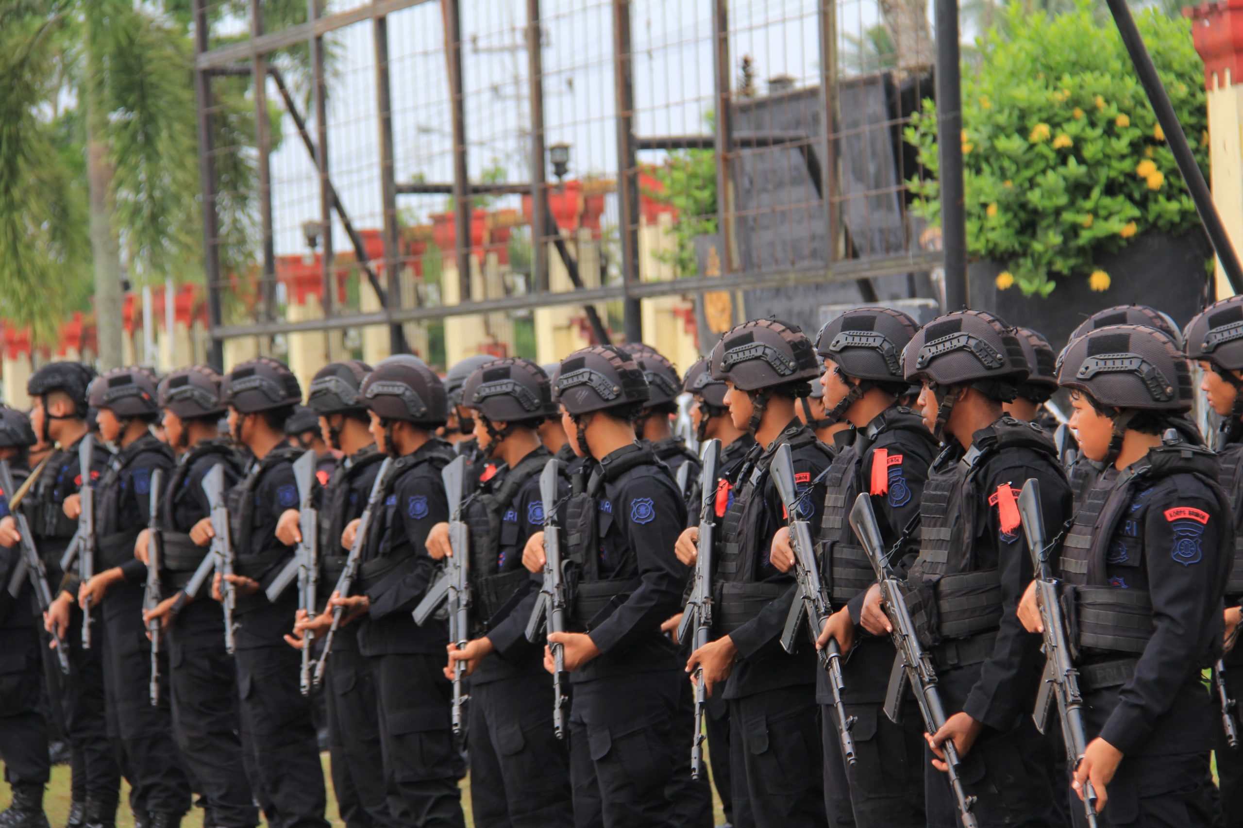 Satbrimob Polda Kalteng Gelar Apel Satuan Kesiagaan Personel dan Peralatan