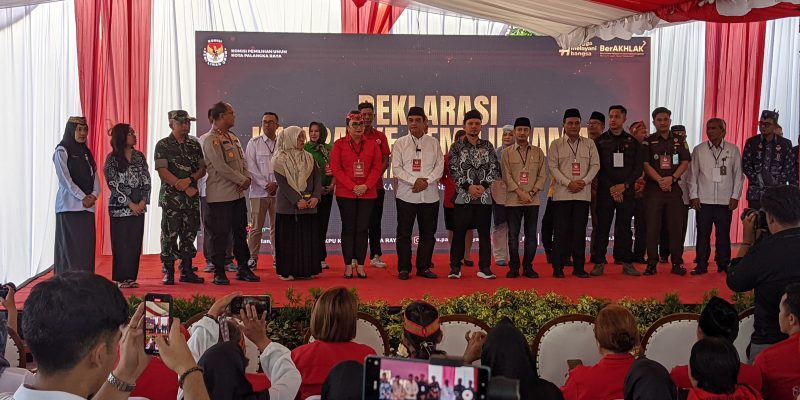 Wakapolresta Palangka Raya Hadiri Deklarasi Damai Pilkada Serentak