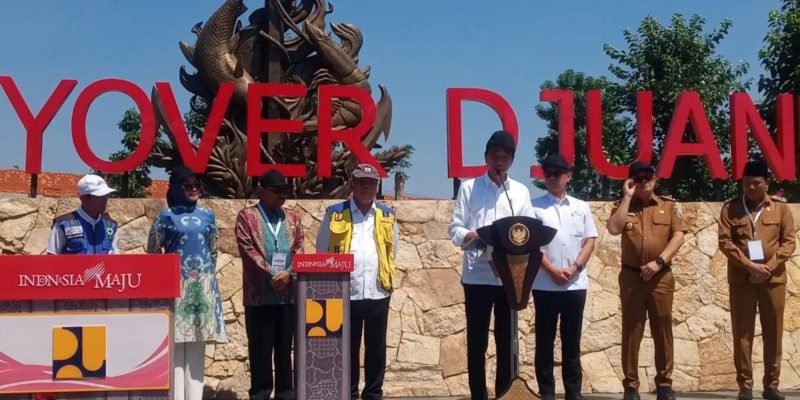 Presiden Jokowi Meresmikan Flyover Juanda Sidoarjo