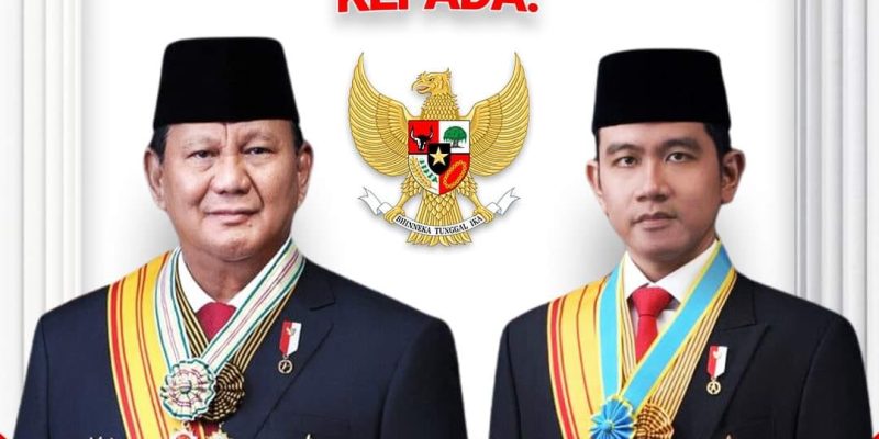 Selamat dan Sukses, Prabowo-Gibran Resmi Dilantik Menjadi Presiden dan Wapres Rl