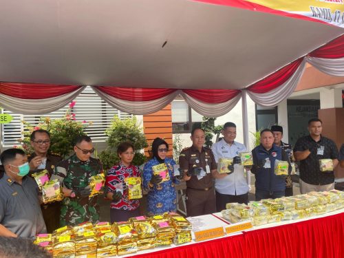 Kejaksaan Negeri Sidoarjo Musnahkan Sabu 88 Kg Jaringan Internasional