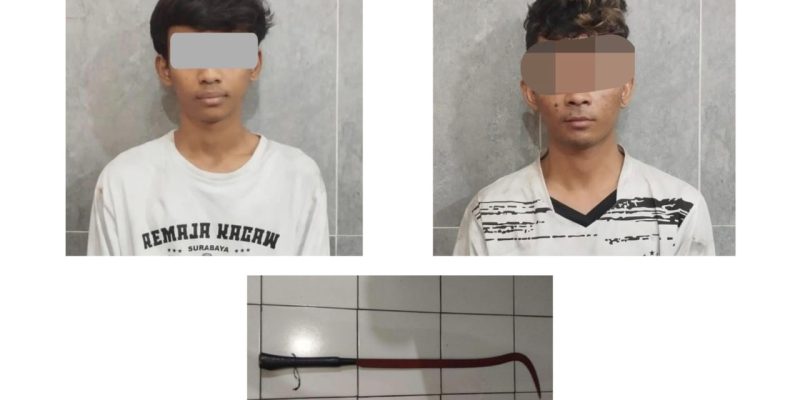 Diamankan Saat Hendak Tawuran, Tiga Pemuda “UTARA SERAM” MIMPES di Mapolsek Genteng