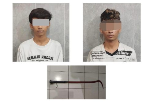 Diamankan Saat Hendak Tawuran, Tiga Pemuda “UTARA SERAM” MIMPES di Mapolsek Genteng
