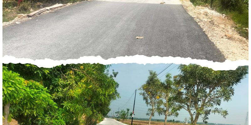 Tidak Dilengkapi Papan Nama, Pembangunan Rekontruksi Jalan Rabat Beton Milik PU Bina Marga Lamongan
