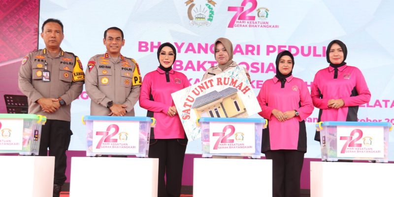 Bhakti Sosial dan Bhakti Kesehatan Hari Kesatuan Gerak Bhayangkari Polda Sumsel