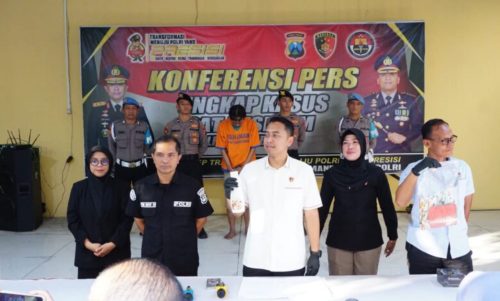 Polresta Sidoarjo Amankan Tersangka Cabuli Gadis Dibawah Umur