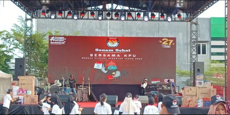 Senam Sehat Bersama KPU Menuju Pilkada Serentak 2024