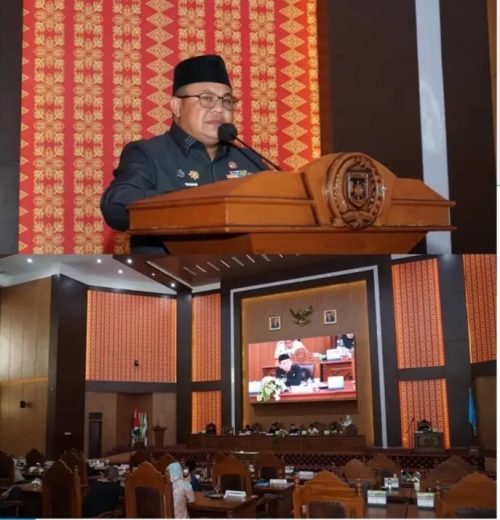 Pj Wali Kota Lubuk Linggau Teken Nota Kesepakatan RAPBD 2025 di Rapat Paripurna DPRD