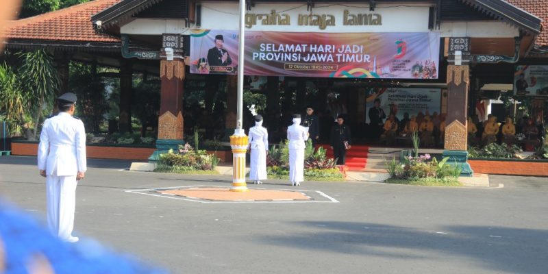 Upacara Peringatan HUT Ke-79 Jatim, Pjs Bupati Mojokerto Ajak Warga Syukuri Perjalanan Panjang Provinsi Jatim