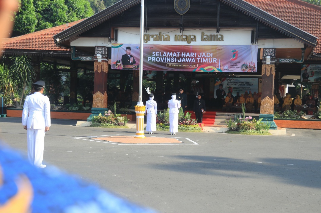 Upacara Peringatan HUT Ke-79 Jatim, Pjs Bupati Mojokerto Ajak Warga Syukuri Perjalanan Panjang Provinsi Jatim